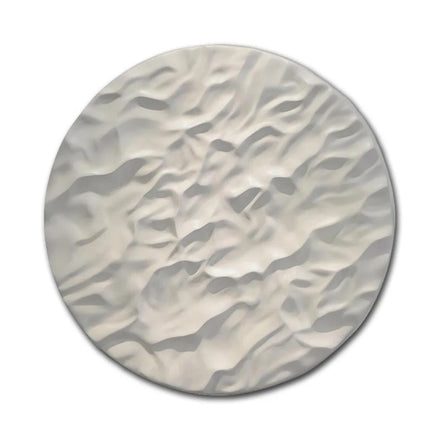 Wholesale Modern 3D Wall Art Relief Texture Round White Living Room Hanging Painting Simple Cream Style