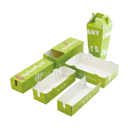 Disposable Take Away Pizza Cone Box with Handle Cone Pizza Box Packaging Hot Dog Tray
