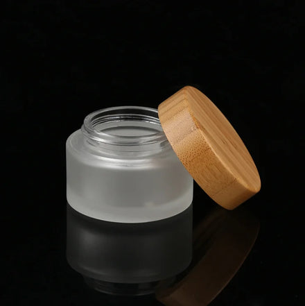Best Selling Quality Facial Body Scrub Container 5G 15G 30G 50G 100G Frosted Plastic Cream Glass Jar Screw Cap Lid