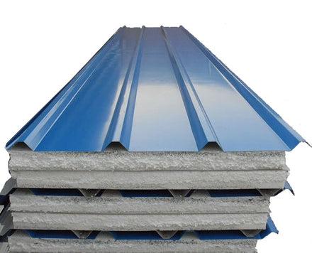 Modern Design EPS Sandwich Panel Fire Resistant Class B1 Eco-Friendly Galvanized Steel Exterior Wall Cold Room Warehouse