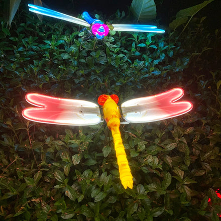 IP65 outdoor Parks planning creative products 3d christmas decorations led dragonfly light garden party event decor led