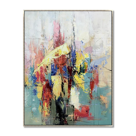 Wholesale Handmade High Quality Wall Abstract Art Colorful Canvas Oil Painting for Home Decor