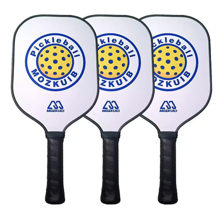 MOZKUIB 3pcs Custom Pickleball Paddles USAPA Approved Carbon Fiber Surface Unibody Thermoformed Pickleball Racket