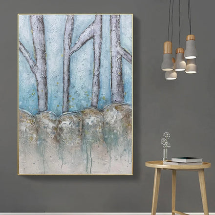 Beauty Impression Landscape Oil Painting by Hand Painted on Canvas Hotel Palette Knife Oil Painting From Dongguan