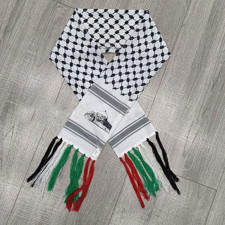 Middle East Arab Ethnic Foulard Palestine Keffiyeh Jacquard Hijab Scarf for Men