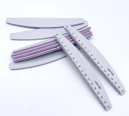 Wholesale Washable Double Side Lime Nail Files 100 180 Manicure Sandpaper with Custom Logo Wholesale Nail File Supplier