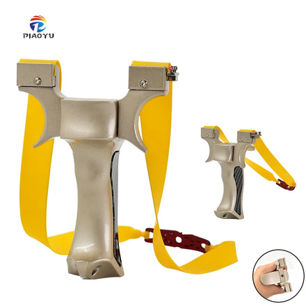 PIAOYU 2024 High-Performance Slingshot New-Style Competitive Precision Hunting Quick Press Powerful Durable Alloy Strong Rubber