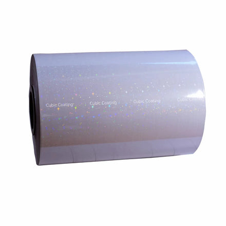 Bulk Order Waterproof A4 Letter Size Single Sided 50 Micros Cold Laminate Photo Top Holographic Overlay Sheet for Custom Sticker
