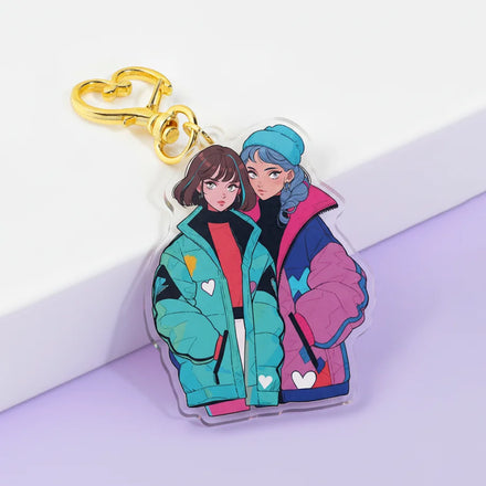 Custom Acrylic Epoxy Resin Keychains Transparent Keychains High-Definition Custom Designed Keychains.