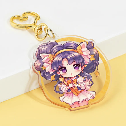Custom Acrylic Custom Acrylic Amulet Keychain Gradient Translucent Color Acrylic Keychain