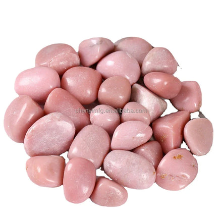 CHENYISHI Factory Wholesale 2-4cm Milky White/Gray Opal Tumbled Stone Chakra Pocket Eco-Friendly Feng Shui Home Decoration Can