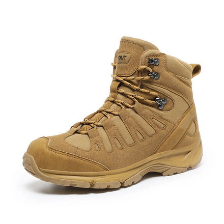 Factory Men's Boots Tactical Mid Top Desert Mountain Camping Security Guard Boot Outdoor Shoes Boots