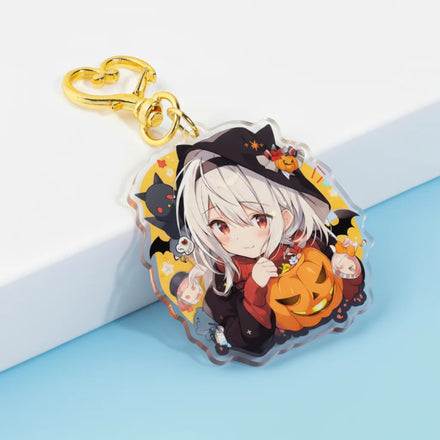 Customized Animation Peripheral Acrylic Keychain Glitter Epoxy Resin Keychain