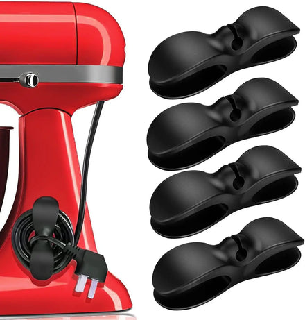 Silicone Plug Fixer Wire Storage Kitchen Cord Winder Organizer Management Clips Air Fryer Coffee Machine Cable Tie Fix Custom