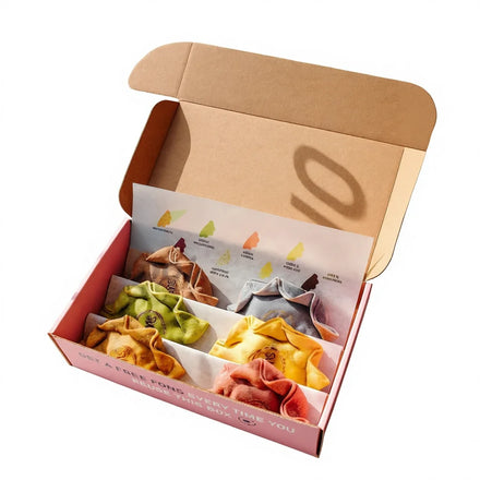 Custom Logo Empanada Packaging Box With Divider Corrugated Delivery Shipping Boxes for Empanadas Dumpling