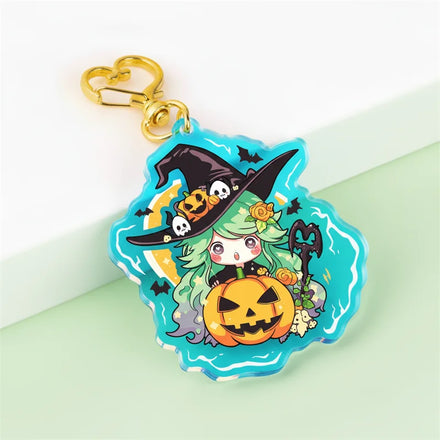 Custom Translucent Acrylic Glitter Epoxy Gradient Acrylic Keychain