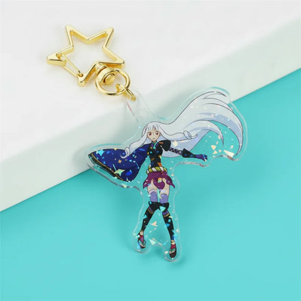 Customized Connection Charm Transparent Double Sided Animation Customized Personalized Gradient Edge Acrylic Keychain