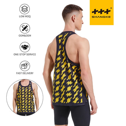 Custom Marathon Singlet Vest Man Lightweight Running Tank Top Breathable Sleeveless Shirt Singlets Running Mens Tank Top