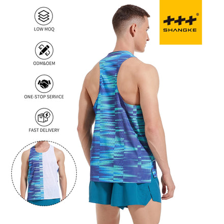 Customized Sublimation Printed Running Vest for Club Team Sports Training Running Vest