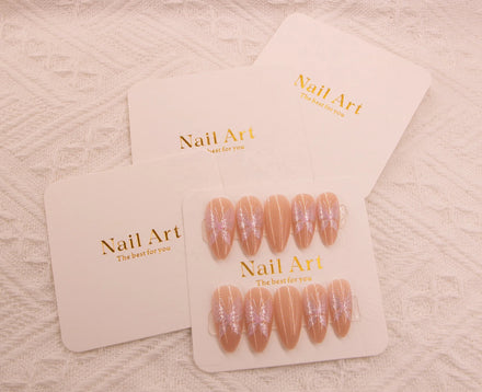 Customized Factory Price Modern Luxury Press Nails Display Cards Embossing Matt Lamination Recycled Materials Custom Folders