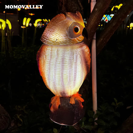 Event Planning Creative Products Home Deco Christmas Lights Outdoor Garden Decoration Waterproof Decorative LED Glowing Owls