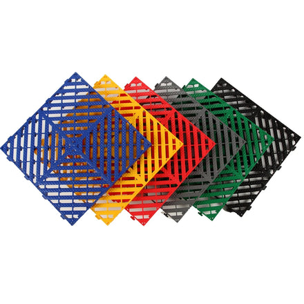 20mm Heavy Duty Interlocking Plastic Floor Tiles Wear Resistant PP Garage & Car Wash Flooring for Supermarkets and Hospitals