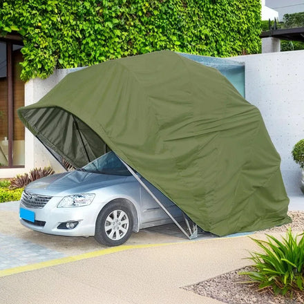 Portable Folded Car Sunshade Windproof and Sunproof Carport Protective Tent Canopy for Vehicle Safety