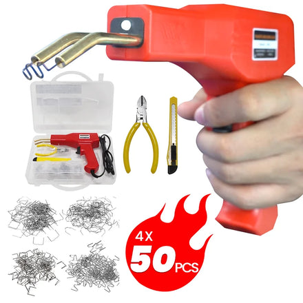 Hot Stapler Plastic Welder Machine Plastic Bumper Soldering Iron Garage Tools Car Bumper Repair Kits PVC Welder Gun