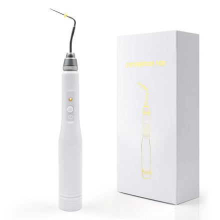 Dental Gutta Percha Obturation System Endo Obturation Pen with 2 Tips Hot Melt Filling Pen Root Canal Filling Dental Cutter