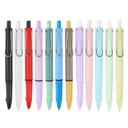 Promotional Business Erasable Ink Ballpoint Pen Metal Plastic Cartridge Customizable Color Click Action Red Blue Black Ink for
