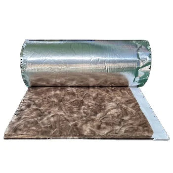 R2.5 Echo Tech Glass Wool Loft Roll Fiberglass Wool Insulation Roofing Blanket Roll with Foil Facing