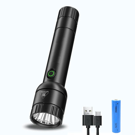 Factory Wholesale Newest Multifunctional Portable USB Rechargeable IP54 Rated 1000+ Lumens Aluminum Alloy Flashlight Torch
