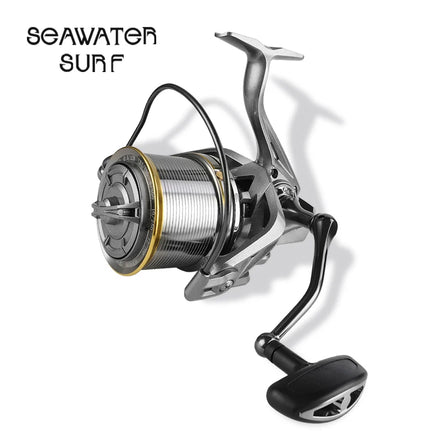 Super Surf All-aluminum Spool Spinning Reel Max Drag Power of 18 kg for Saltwater Spinning Reels Fishing Spinning Surf Reels