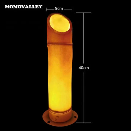 Custom Led Waterproof Holiday Landscape 40CM Bamboo Sculpture Light Decoration Lawn Lamp Fiberglass Luminous Garden Lights