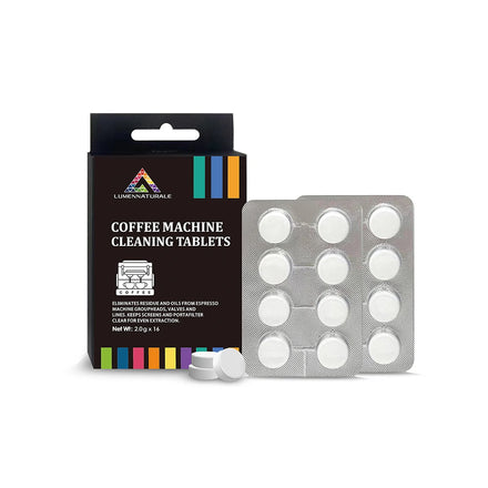 Brush Cleaner Coffee Pot Espresso Machine Cleaning Tablets Eco-Friendly Disposable Blister Pack 2.0g * 16 Tabs