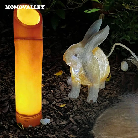 Outdoor Waterproof Ip65 Landscape Holiday Christmas Street Park Decoration Led Artificial Bamboo Fiber Glass Light Decor Garden