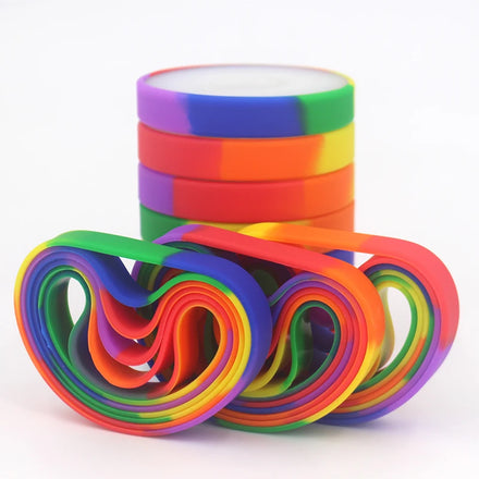 Promotional Cheap Custom Segment Rubber Colorful Silicone Wristbands