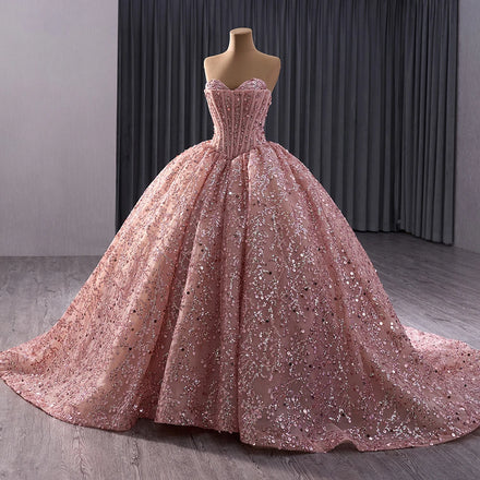 Jancember 241017 Princess Bean Paste Sleeveless Quinceanera Formal Gowns