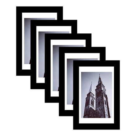 Black White Walnut Wood MDF Decoration Art Picture Photo Frame with Plexiglass Wooden Photo Frame A3 Photo Frame