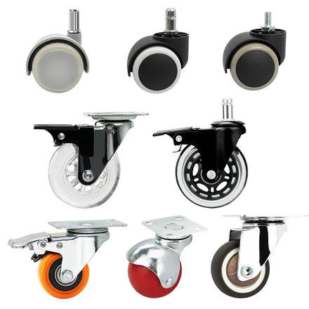 Steel Furniture Castors with Nylon Wheels for School Living Room & Dining-Traditional Design