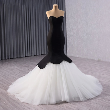 Jancember 241035 Chic Contrast Color Black Party Formal Dresses for Girls