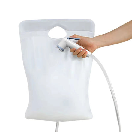 Outdoor 10L Handle Water Storage Bag Portable PVC Camping Shower Bag With Press Showerhead