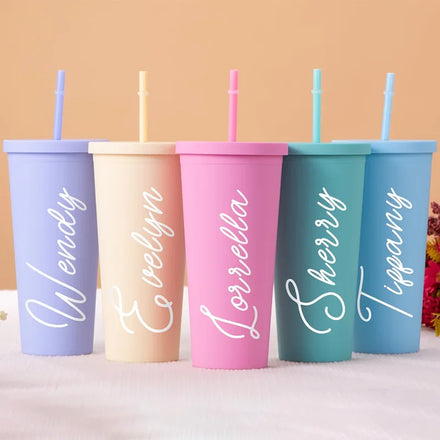 Personalised Custom LOGO Insulated 24oz Tumbler Birthday Gift for Her Proposal Gifts 24 oz Cups Wedding Party Gift Tumbler