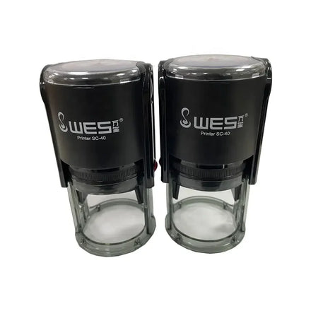 Hot Sell Factory Price 40mm Customized Logo Round Self-Inking Plastic Stamp for Office Use