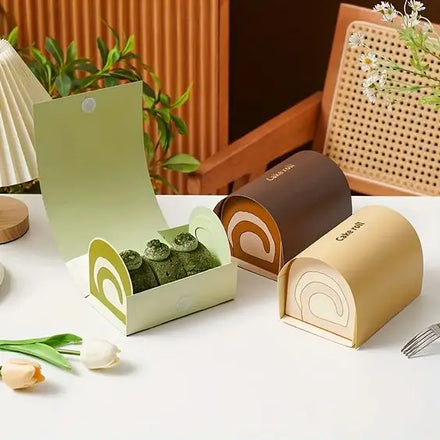 Hot Sell Biodegradable Eco Friendly Luxury Pastry Cake Cookie Hot Food Packaging Arc Box Sushi Candy Bakery Burger Paper Box