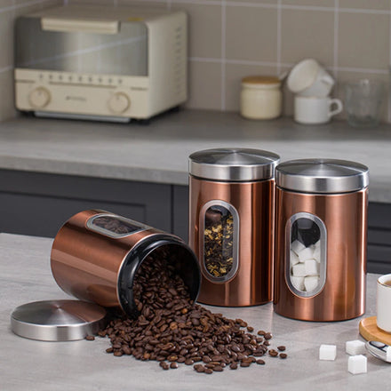 Food Safe Round Stainless Steel Wholesale OEM Camping Metal Coffee Tin Can Packaging