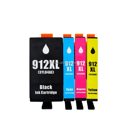 Tatrix 912 XL 912XL 917XL Premium Black Remanufactured Color Pigment Inkjet Ink Cartridge for HP OfficeJet 8010/8012etc. 912XL