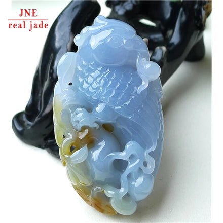 Myanmar Natural a Type Jadeite Jade Pendant SANCAI Violet Parrot Emerald Pendant 51.31