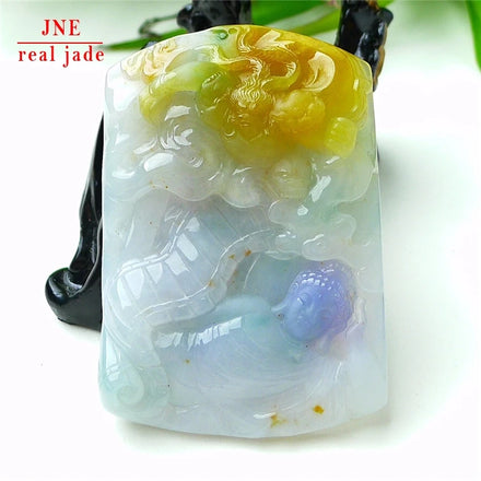 Myanmar Natural a Type Jadeite Jade White Pendant SWhite ANCWhite AI Vairocana Emerald White Pendant 86.60
