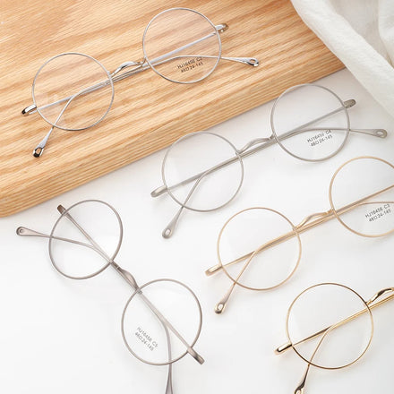 Classic Metal Eyeglasses Optical Frame Vintage Round Eyeglasses Frames Glasses Frame Eyewear